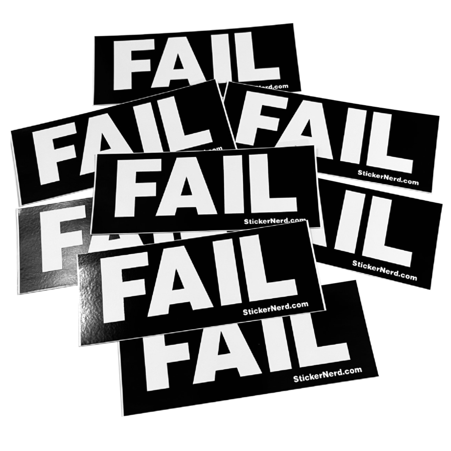 Fail Sticker – StickerNerd.com