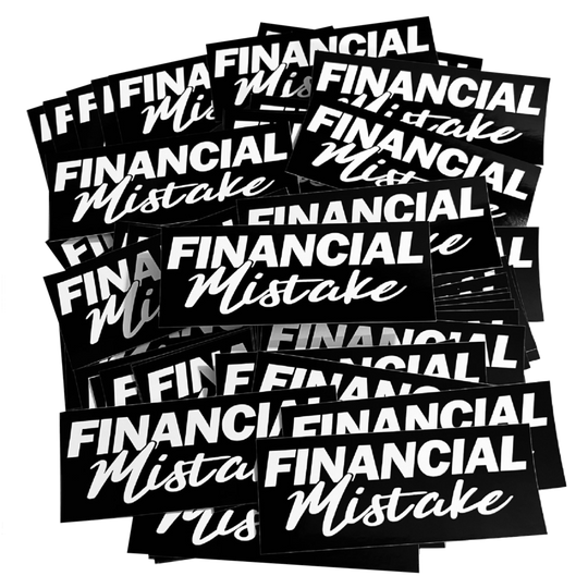 Financial Mistake Sticker - STICKERNERD.COM