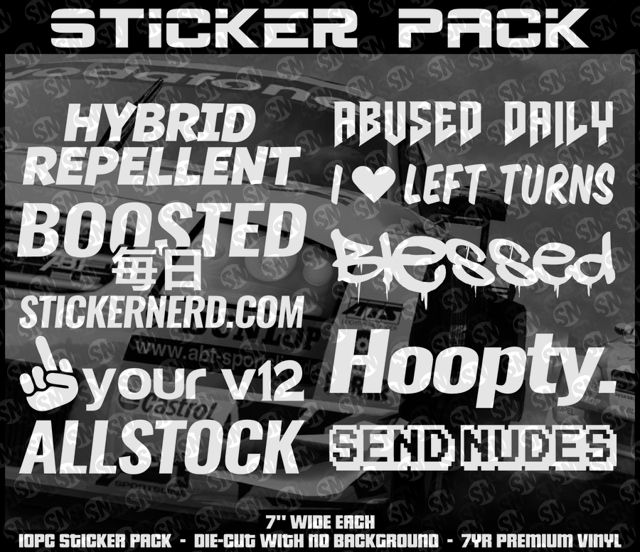 STICKER PACKS - STICKERBOMB - DECAL PACKS - JDM DECALS - STICKERNERD.COM