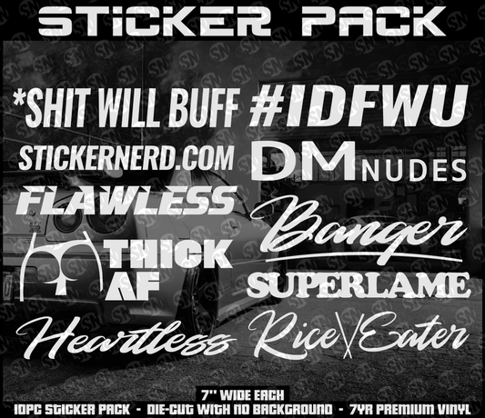 STICKER PACKS - STICKERBOMB - DECAL PACKS - JDM DECALS - STICKERNERD.COM