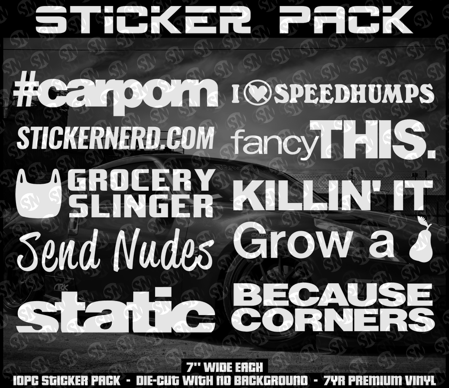 STICKER PACKS - STICKERBOMB - DECAL PACKS - JDM DECALS - STICKERNERD.COM