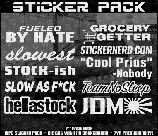 STICKER PACKS - STICKERBOMB - DECAL PACKS - JDM DECALS - STICKERNERD.COM