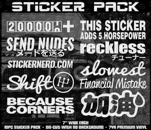 Sticker Pack - 10pc - Decal - STICKERNERD.COM