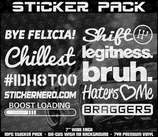 STICKER PACKS - STICKERBOMB - DECAL PACKS - JDM DECALS - STICKERNERD.COM