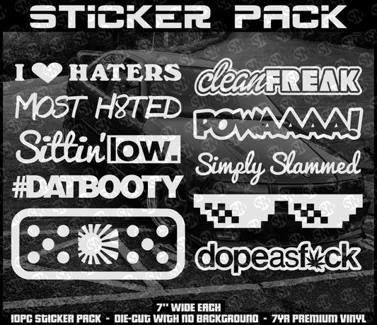 Sticker Pack - 10pc - Decal - STICKERNERD.COM